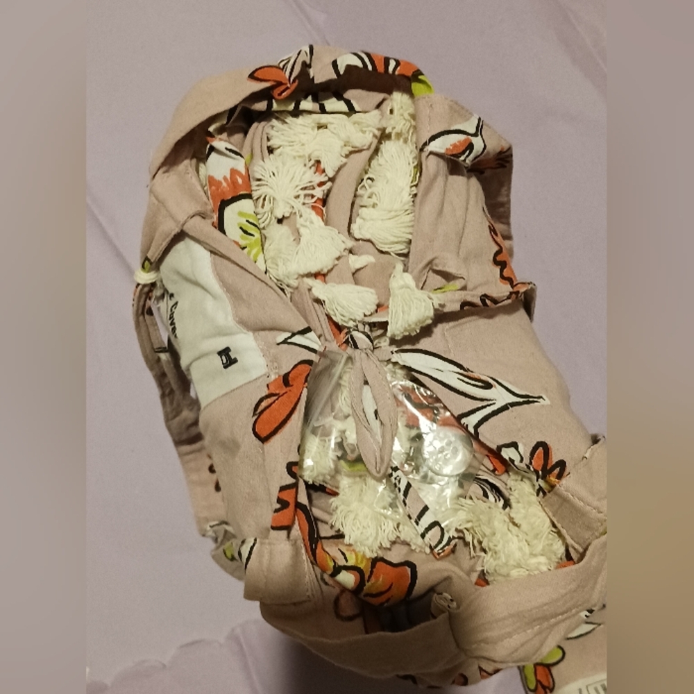 Delia UrbanOutfitters Duvet + Shams Set Boho Floral w/Fringe Tassels - Picture 15 of 16